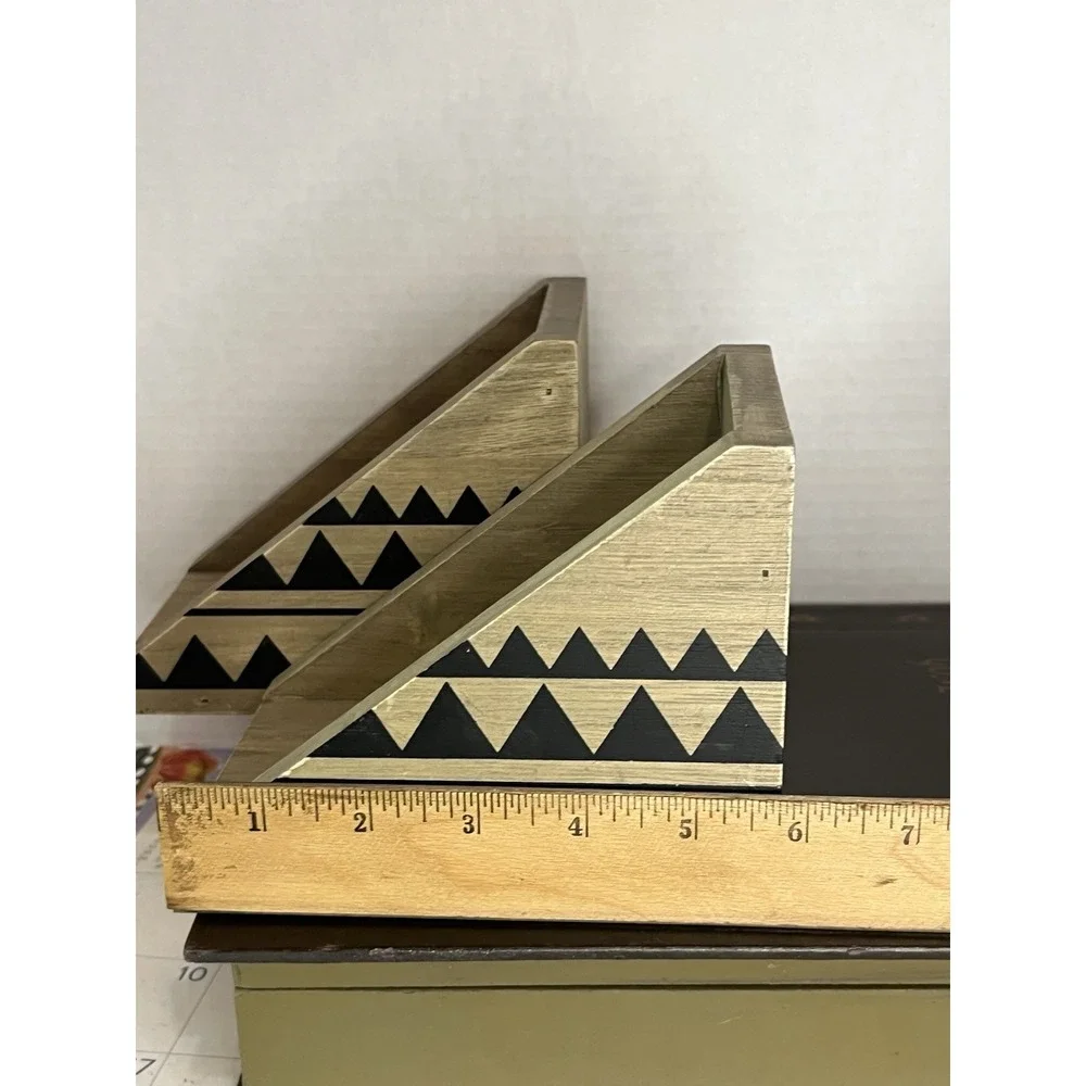 Pair Wood‎ Hobby Lobby Book Ends Brown And Black